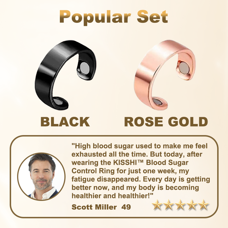 š„LAST DAY 50% OFF - KISSHI⢠Blood Sugar Control Ring