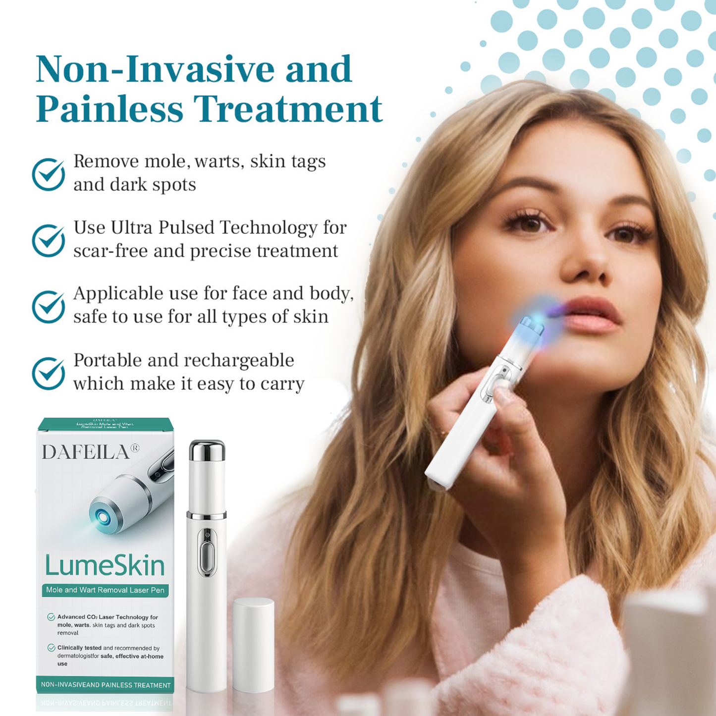 DAFEILA® LumeSkin Mole and Wart Removal Laser Pen 🟢2