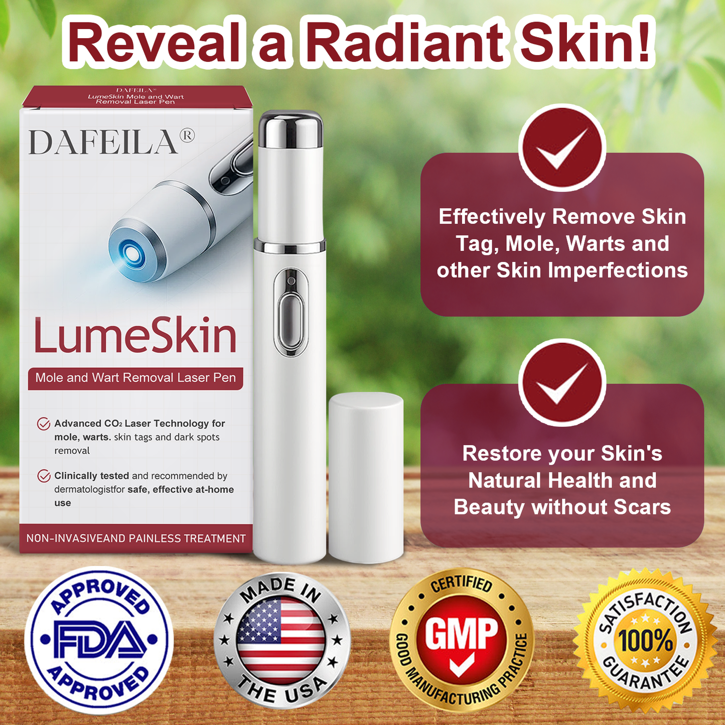 DAFEILA® LumeSkin Mole and Wart Removal Laser Pen_Ultra02