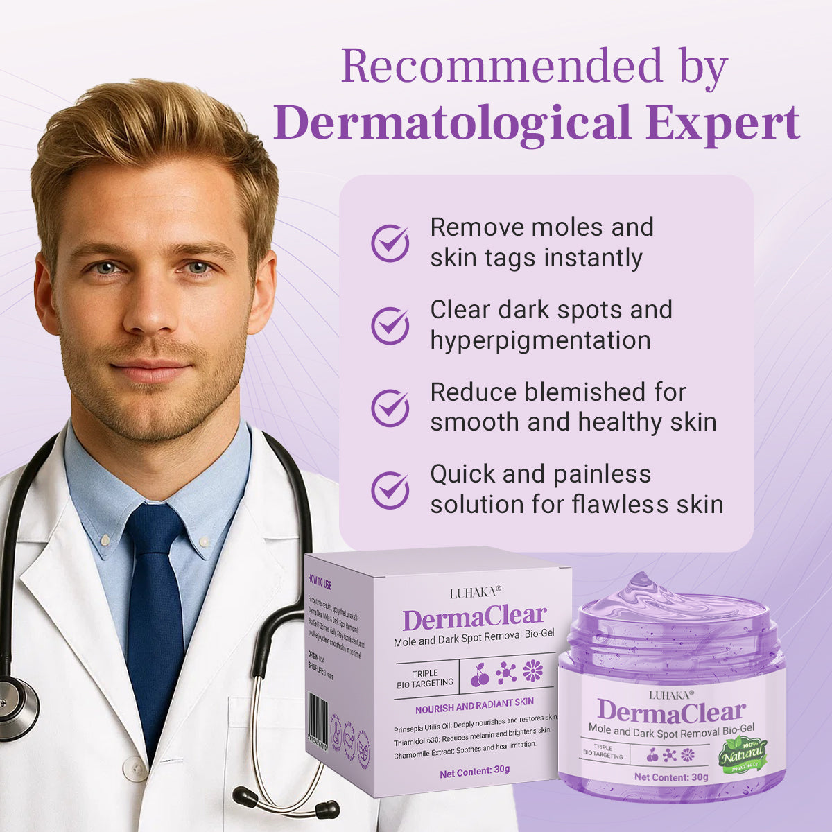 Luhaka® DermaClear Mole and Dark Spot Removal Bio-Gel