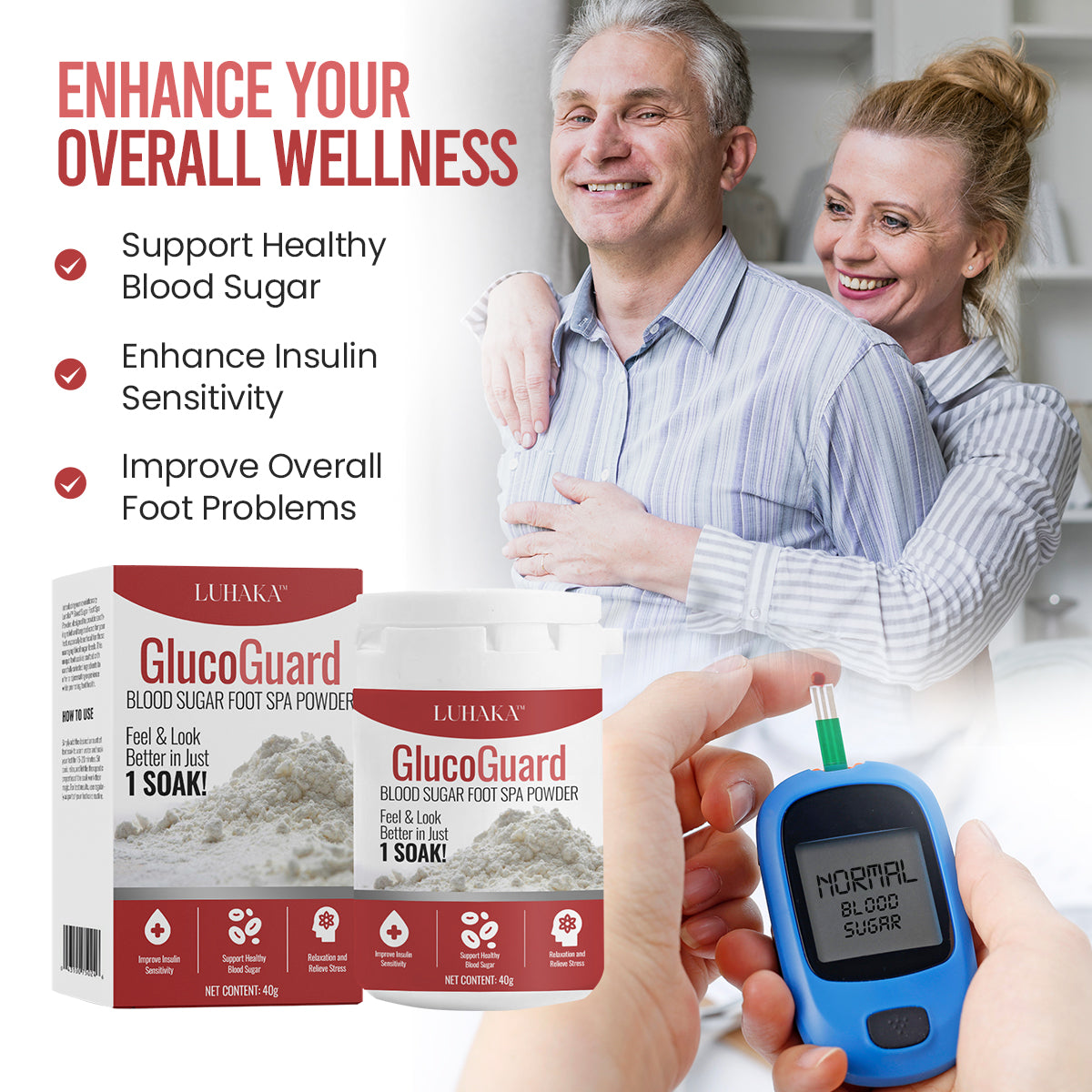Luhaka™ GlucoGuard Blood Sugar Foot Spa Powder(🔥LAST DAY 50% OFF🔥)