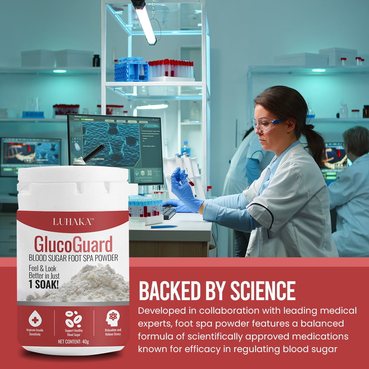 Luhaka™ GlucoGuard Blood Sugar Foot Spa Powder(🔥LAST DAY 50% OFF🔥)