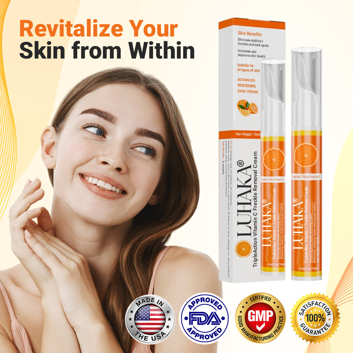 Luhaka® TripleAction Vitamin C Freckle Removal Cream