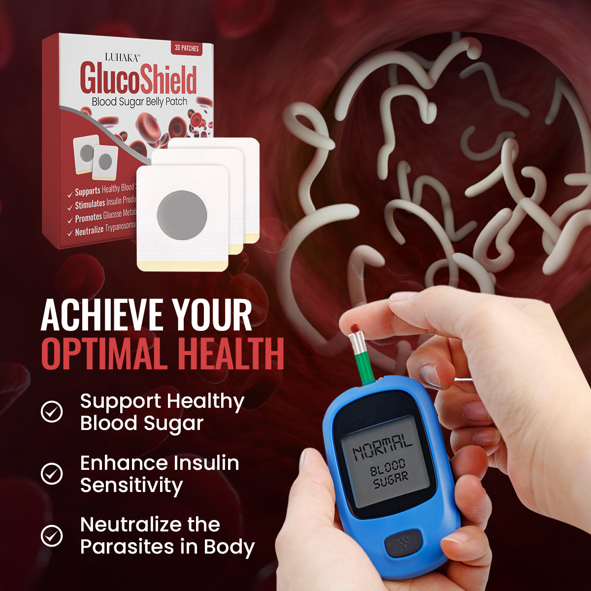 Luhaka™ GlucoShield Blood Sugar Belly Patch - Anti-Parasites 01