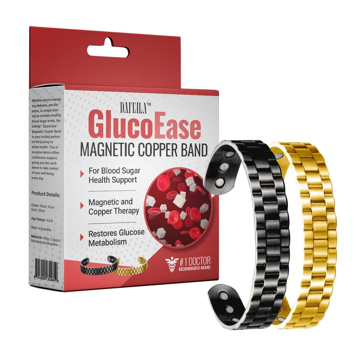 Dafeila™ GlucoEase Magnetic Copper Band 🌈