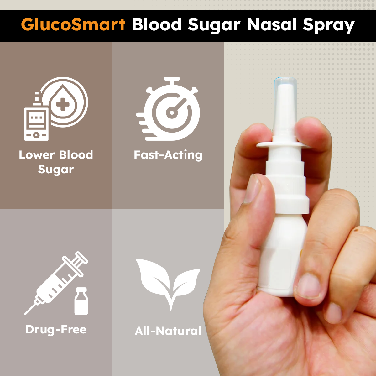 GlucoSmart Blood Sugar Nasal Spray (🔥LAST DAY 50% OFF🔥)