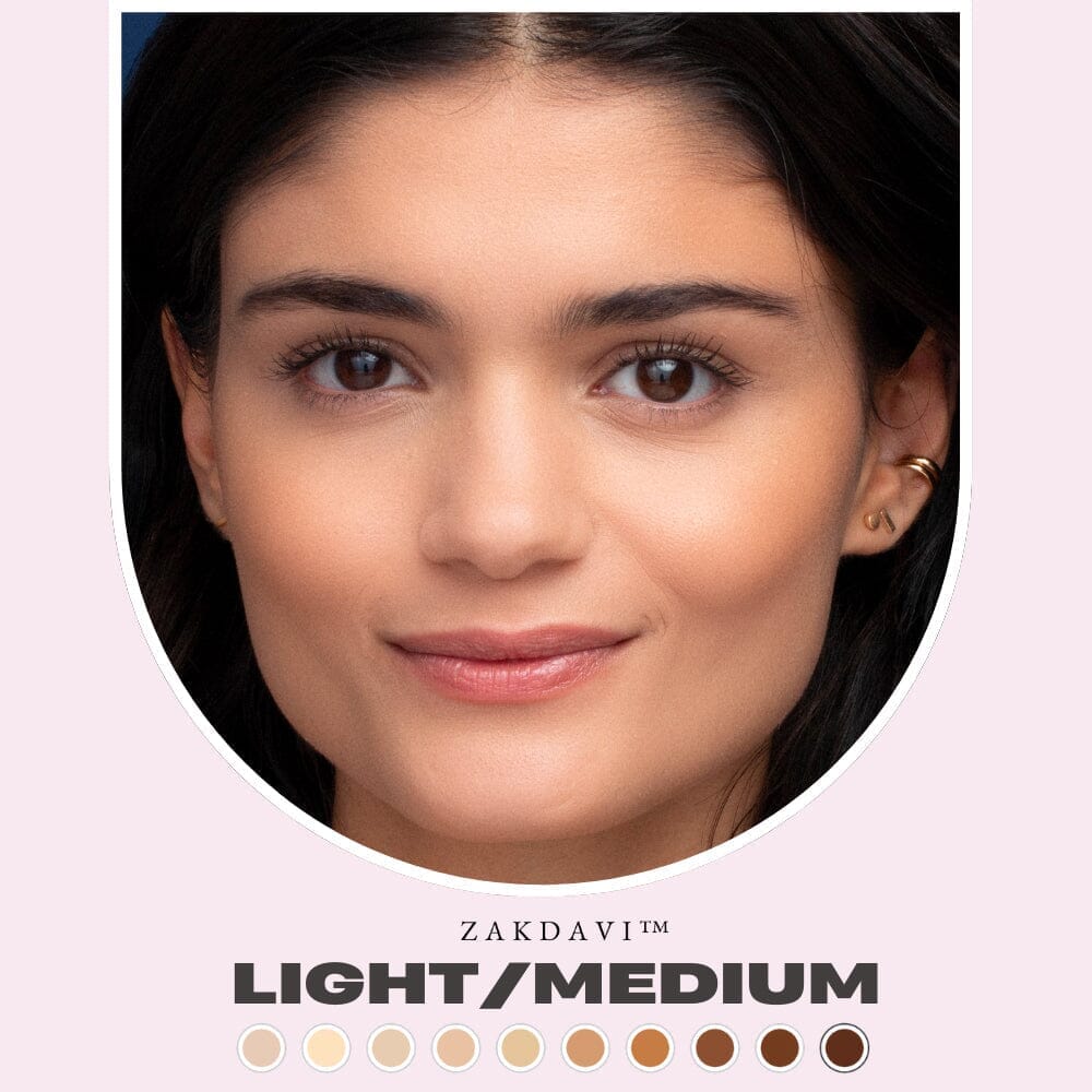 Zakdavi Super Coverage Foundation with Buffing Brush✨