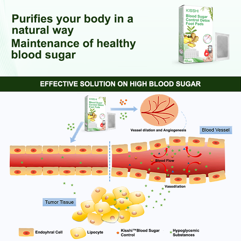 KISSHI™ Blood Sugar Control Detox Foot Pads 🎉