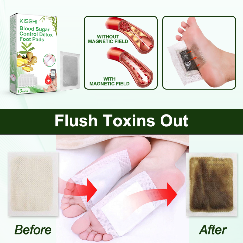 KISSHI™ Blood Sugar Control Detox Foot Pads 🎉