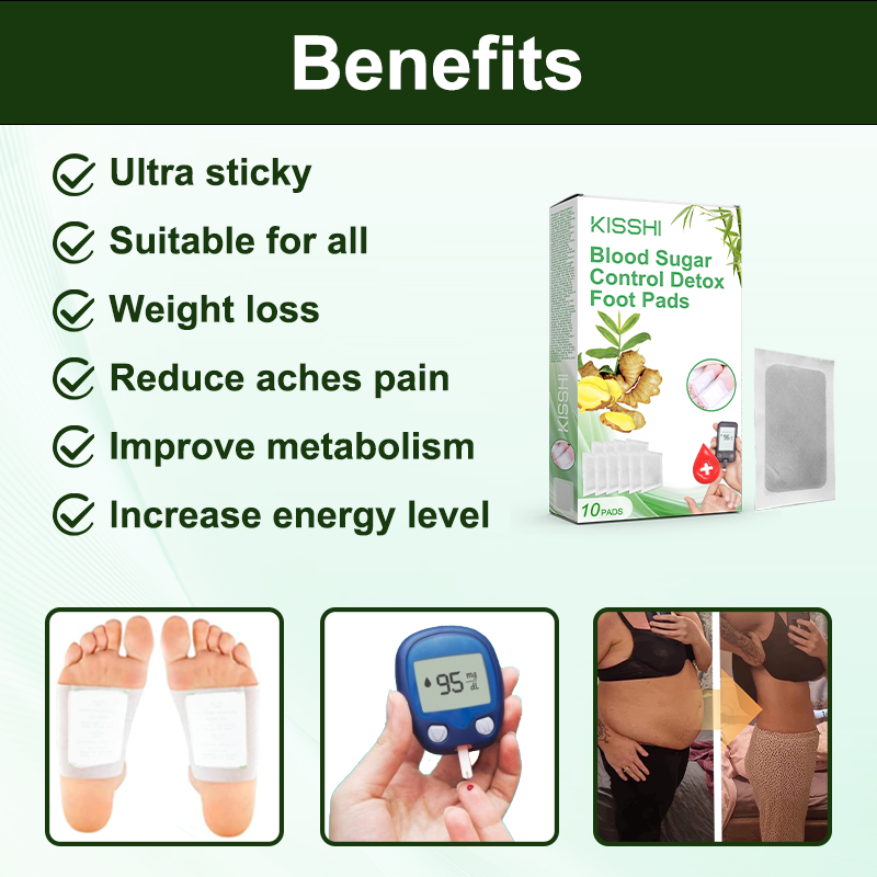 KISSHI™ Blood Sugar Control Detox Foot Pads 🎉