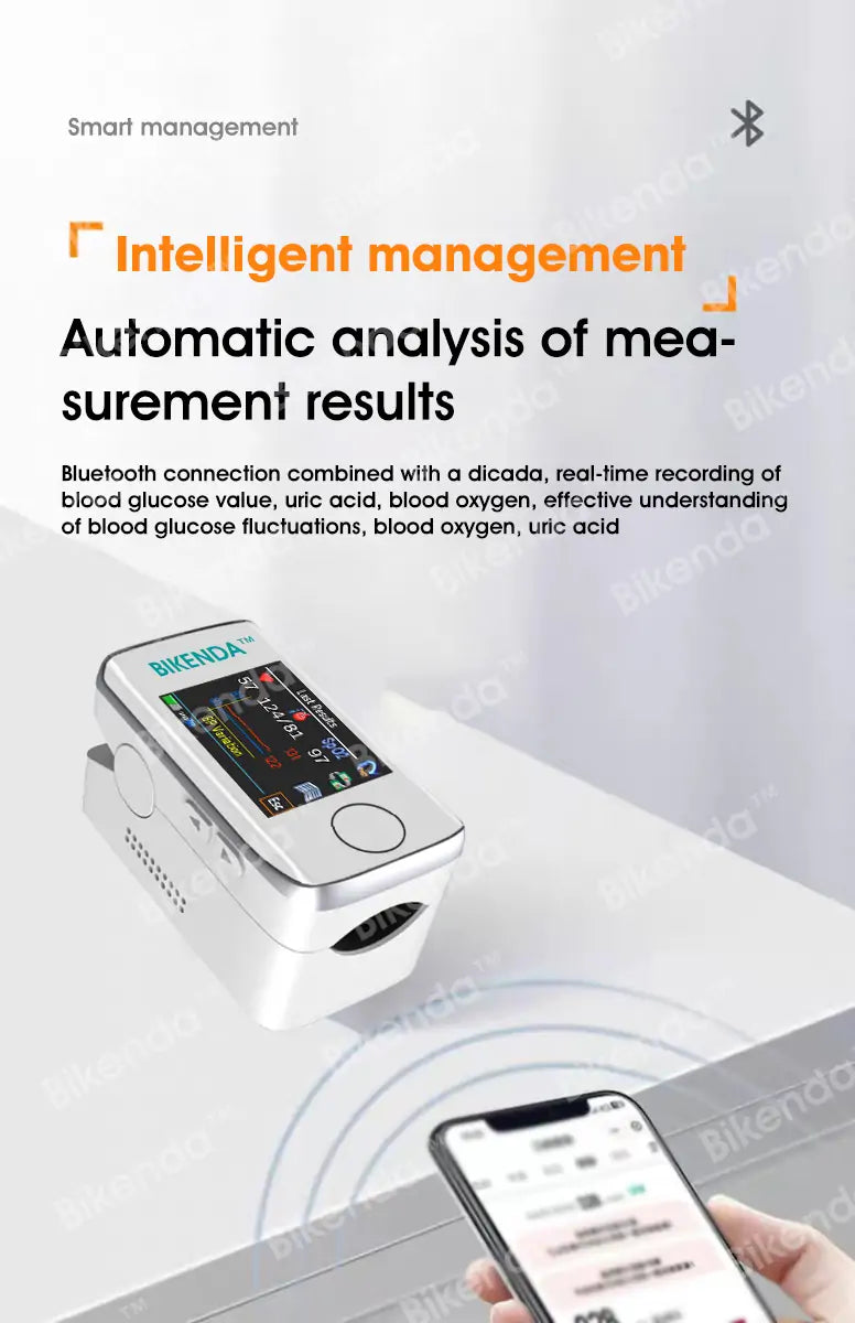 Bikenda™ Non-Invasive Blood Glucose Meter [99.9% Accuracy] - Exclusive Gift🎁🏆