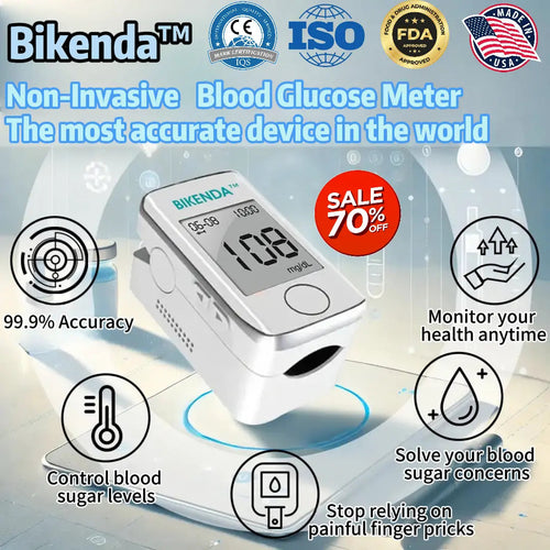 【OFFICIAL STORE】Bikenda™ Precision Glucose Monitoring Premium 👨‍⚕️Non-invasive Medical Device + Exclusive Gift [99.9% Accuracy]