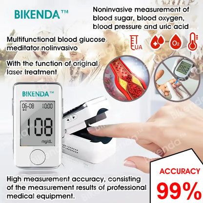 【OFFICIAL STORE】Bikenda™ Precision Glucose Monitoring Premium 👨‍⚕️Non-invasive Medical Device + Exclusive Gift [99.9% Accuracy]