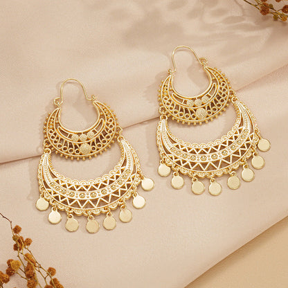 CZTICLE® Gypsy Moonbeam Long Tassel Earrings