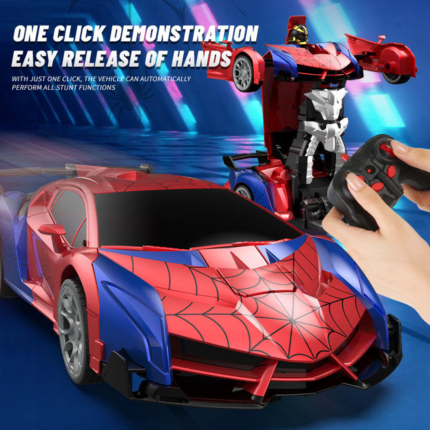 Transform Rc Cars for Boys 4-7 8-12, 2.4Ghz Remote Control Car ACE 1