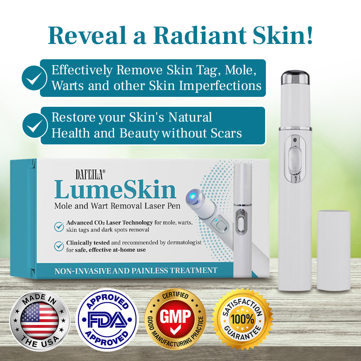 DAFEILA® LumeSkin Mole and Wart Removal Laser Pen 3