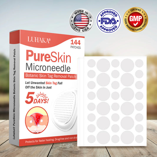 Luhaka® PureSkin Microneedle Botanic Skin Tag Removal Patch