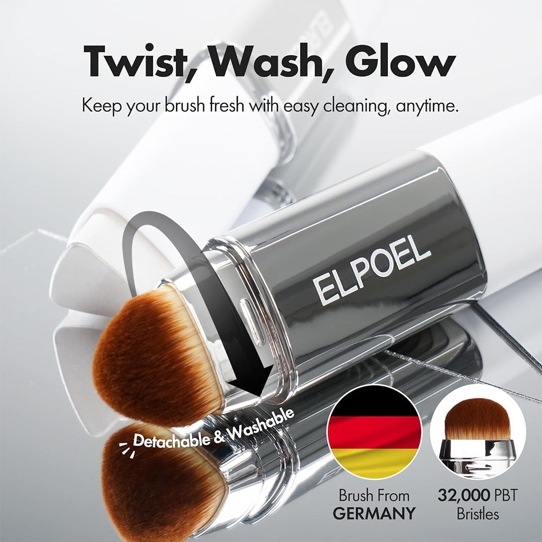 ELPOEL Blanc Cover Cream Stick V with Detachable Brush
