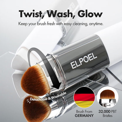 ELPOEL Blanc Cover Cream Stick V with Detachable Brush