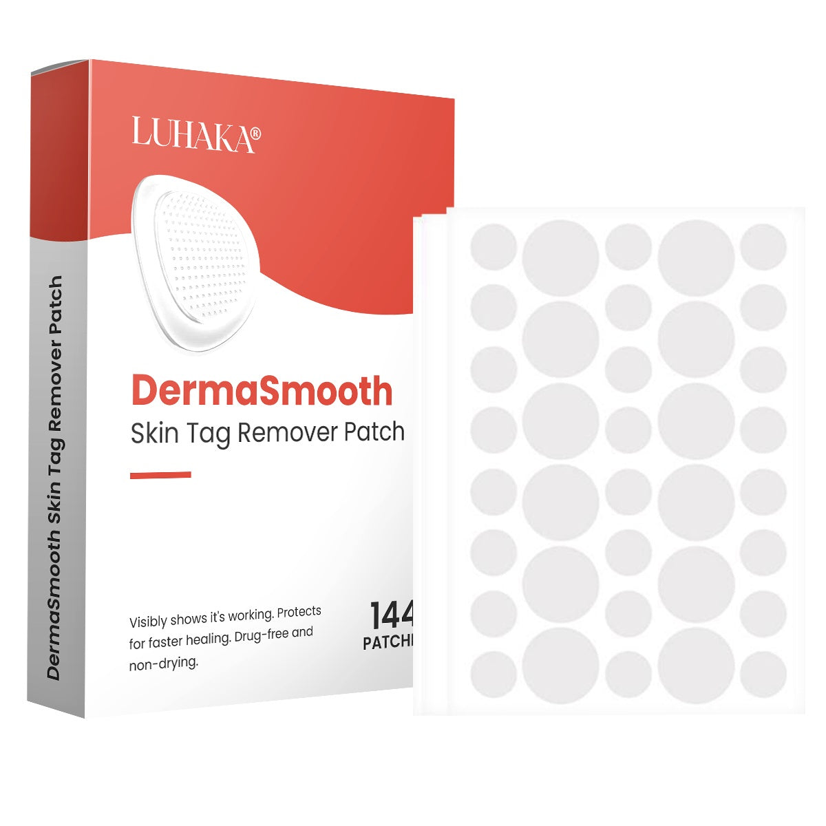 Luhaka® DermaSmooth Skin Tag Remover Patch 10